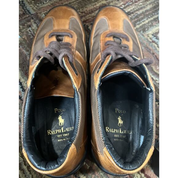 Men’s Polo Ralph Lauren Brown‎ Dress Shoe Lace Up 13D